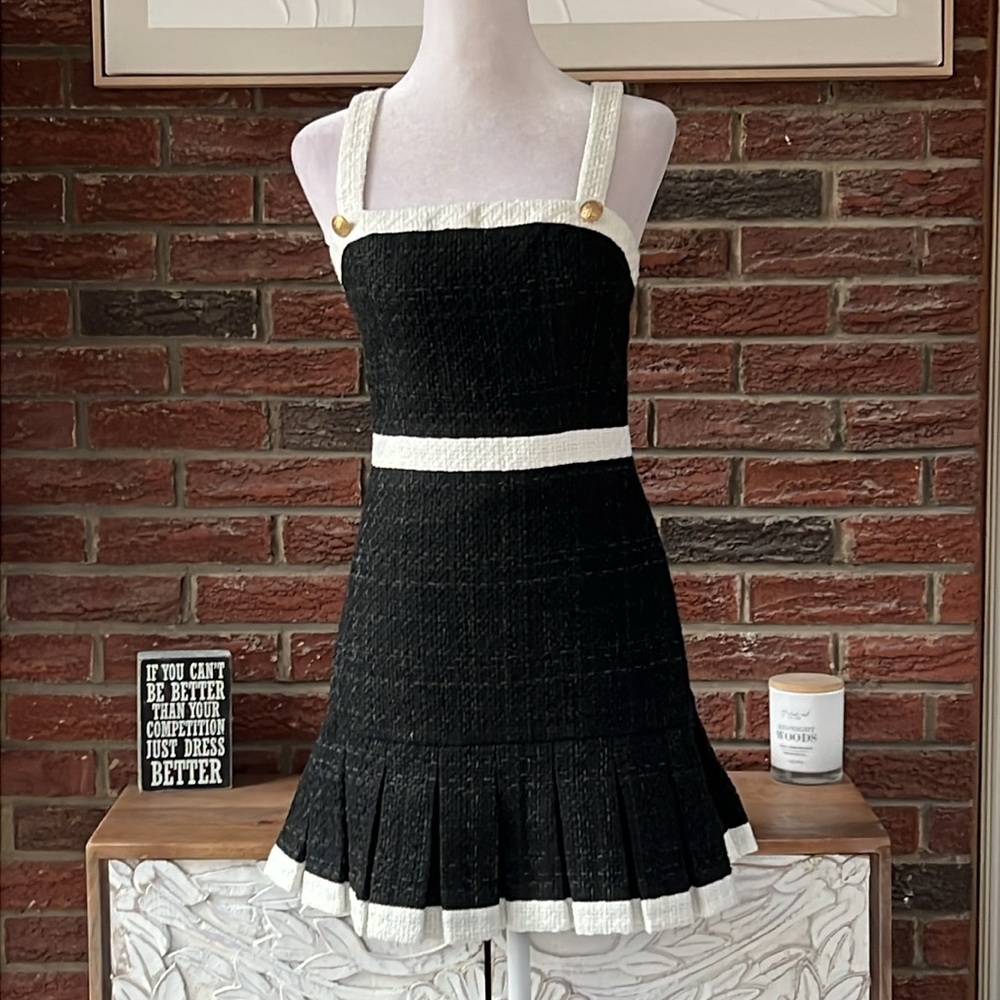 Alice and Olivia Revolve Clarine Square Neck Dress Size 8 NWT - Picture 5 of 12